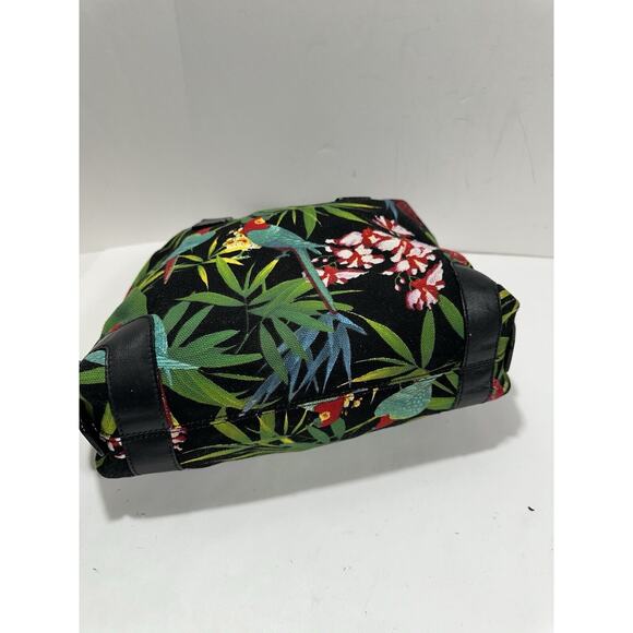 Tosca Blu Bag Purse Satchel Rainforest Y2K Handbag Canvas Parrot Keychain - Picture 4 of 13